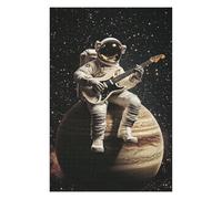 1000pcs(75x50cm) Puzzle Space Guitar Hero Astronaut Playing Electric Guitar on Jupiter! Puzzle Per Adulti Giochi Rilassanti Taglio Di Precisione Regali Unici Per Compleanno E Natale 1000pcs(75x50cm)