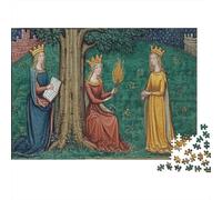 1000pcs (75x50cm) Stile Dipinto Medievale Jigsaw,Tre Regine Puzzle Fai Da Te Per Adulti E Folla Dai 14 Anni in Su