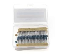 1000Pcs /Box 50 Values 1/4W 1Ω~10MΩ Metal Film Resistor Resistance Assortment Kit Set 1% CZAOINCU