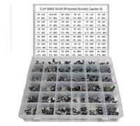 1000Pcs/lot 0.1UF-1000UF 15/24/36Values Aluminum 10-50V Mix Electrolytic Capacitor Assorted Kit and Storage Box(36Values Box)