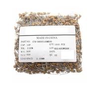 1000Pcs/lot 50V Monolithic Ceramic Capacitor 10PF ~ 100nF 10pF 20pF 30pF 47pF 56pF 68pF 100pF 1nF 10nF 100nF CZAOINCU(10NF)