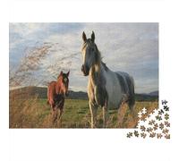 1000Pcs Puzzle Classici, Animal Horse Puzzle Giochi Rilassamento E Intelligence, Puzzle Per Gioco Familiare, Festa Aziendale, Regalo Per Amore E Amico (1000pcs (75x50cm))