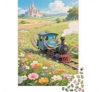 1000Pcs Puzzle Classici, Miniature Train Puzzle Giochi Rilassamento E Intelligence, Puzzle Per Gioco Familiare, Festa Aziendale, Regalo Per Amore E Amico (1000pcs (75x50cm))