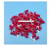 1000Pcs Red SV1.25-4 Furcate Pre-Insulating Fork Spade 22-16AWG Wire Crimp Terminals Connector AUOQKQUT