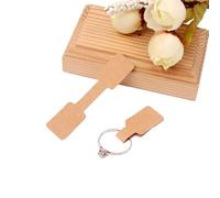 1000pcs rosa gioielli anelli adesivi display etichette imballaggio etichette 6 * 1,2 cm carta rettangolare