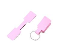 1000pcs rosa gioielli anelli adesivi display etichette imballaggio etichette 6 * 1,2 cm carta rettangolare