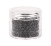 1000pcs Silicone Micro Links Rings Beads Hair Extension Tool 3mm x 2mm Durable Sturdy Hair Extension Ring Beads for All Hair Types Black Dark Brown Brown Light Brown Beige (marrone scuro marrone