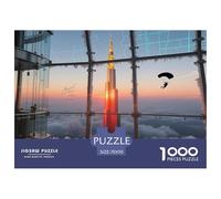 1000Pezzi City Landmarks Puzzle Giochi Burj Khalifa Tower Divertimento Per Adulti Decorazione Famiglia Regalo Giocattolo Perfetto Per Appassionati Di Puzzle Per Adulti 14+ 70x50cm/1000pcs