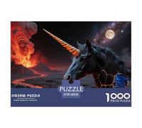 1000Pezzi Mythical Creatures Puzzle Giochi Unicorn Intrattenimento Creativo Decorazione Famiglia Regalo Giocattolo Perfetto Per Appassionati Di Puzzle Per Adulti E Bambini Da 14 Anni E Più 38x26cm/100