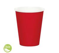 1000pz Bicchieri carta biodegradabile monouso Clendy rosso 200cc