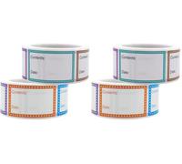 1000pz Etichette Adesive per Alimenti, Etichette Congelatore （2 Rotolo 2.5x 4 cm）, Etichette Rimovibili Impermeabili per Alimenti Congelati, Etichette per Data per Alimenti (Confezione da 2)