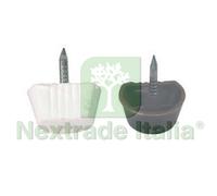 1000PZ MENSOLINA CON CHIODO IN PLASTICA MARRONE: