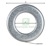 1000PZ RONDELLA PIANA INOX A2 M 5 1,0 X 10 X 5,3 MM: