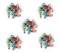 1000PZ Spilla da Balia In Plastica Colorata 2,3 cm Bianca e Nero Rosa Rosso7557