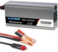 1000w 1200w 1500w 2000w Inverter Dc 12v 24v A 110v 220v AC Power Inverter con Caricatore USB E Porte di Ricarica AC per Laptop Smartphone Camera, 1500W, 12Vto220v