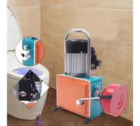 1000W Elettrico Professionale Cucina Wc Scarico Pulitore Tubo Macchina di Pulizia Portatile Draga Fogna Con 16mm Set di Punte da Trapano