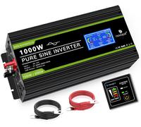 1000W Onda Sinusoidale Pura Power Inverter DC 12V in AC 220V Con Display LCD Int