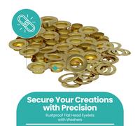 1000x 14mm Oro Occhielli Mano Strumento - Accessori IN Pelle Barca Cover Punzone