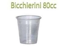 1000x bicchierino plastica 80cc Caffe bicchierini caffè trasparenti bar
