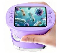 1000X Digitale Microscopio Bambini Portatile: Lente Ingrandimento Tascabile con 2.0" IPS Pollici ＆ 8 LED Luce - Natale Regalo Bambina 3-8 8-12 Anni Maschio Viola