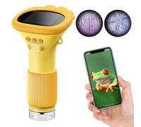 1000X Handheld Digital Microscope for Kids - 2 Inch IPS Screen Children Biological Insect Cin Magnifier 2MP Lens Mini Portable Microscopes with 8 LED Light, Educational Science Kit Gifts