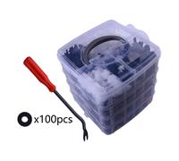 1000x Misto Auto Fastener Clip Paraurti Parafango Trim Nylon Rivet Auto Clips