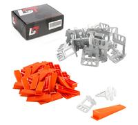 1000x Zuglaschen 1mm+300x Zeppe Set 1300-teilig Nivelliersystem Piastrelle