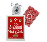 1001 ALADDIN Carte da Gioco Deck Rosso Liscio Finitura FOURNIER Uspcc