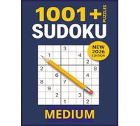 1001+ Sudoku Puzzle Book Medium: Challenging Math Games for Stress Relief and Mental Fitness