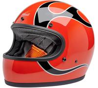 1002-593-502 HELMET GRINGO COMPETITION ORANGE W FLAMES SM CASCO