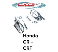 10020 + 10021 Coppia Pedanine Poggiapiedi Buzzetti Adattabili Honda CR - CRF