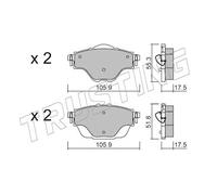 1004.0 TRUSTING PAST.FRE.PEUGEOT 308 II,CI.C4 PICASSO II Trusting Freni