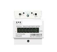 100A 110V 220V 50-60HZ LCD Single phase 2 wire 3 wire Din-rail kWh watt hour meter MQXFCZUX(L N 110V 60Hz)