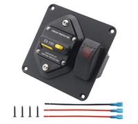 100A Circuito Interruttore Pannello Con LED Rosso Backlit Singolo Lampada Barca