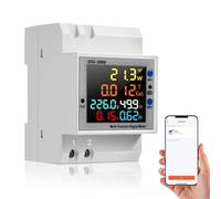 100A Contatore Elettrico Monofase,Ac40-300V Misuratore Di Energia,Amperometro Vo
