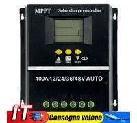 100A MPPT Solar Charge Controller 12V/24V/36V/48V Solar Panel Regulator IT
