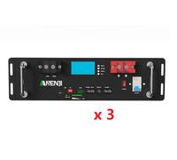 100Ah 51.2V 5.12KWh LiFePO4 Batteria su rack Impilate BMS Comunicazione EVE