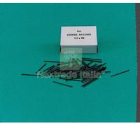 100CF CHIODI E SEMENZE CHIODINI GRUPPINI ACCIAIO 7X30 MM SCATOLA 100: