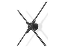 100CM/39.37IN 1024Pcs LED Remote Advertising Display Player Lampada for immagini olografiche Proiettore olografico 3D Luce LED Fan Immagini vivide