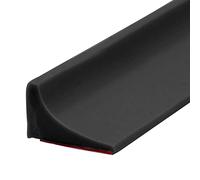 100CM Barriera per Acqua in Silicone per Soglia Doccia, Paratie Antiallagamento, Striscia di Fissaggio (Nero)