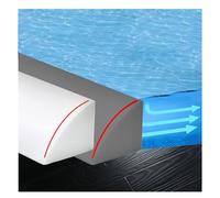 100cm paratie antiallagamento per porte,barriera doccia ferma acqua,barriera acqua,barriera per doccia,bordo doccia(bianco)