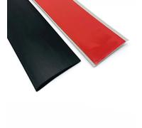 100cm Profilo Di Transizione In Gomma Pavimenti Piatti Strisce Divisorie Autoadesive Per Soglie Copriporta Piatto Da 4/5/7.6cm Autoadesiva(Black,7.6cm/3in)