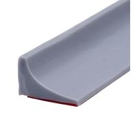 100CM Silicone Doccia per Acqua Barriera, Barriera dell'acqua per la Soglia Della Doccia, Paratie Antiallagamento Porta, Striscia di Fissaggio Dell'acqua, Striscia di Tappo Dell'acqua (Grigio)