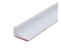 100CM Silicone Doccia per Acqua Barriera, Barriera dell'acqua per la Soglia Della Doccia, Paratie Antiallagamento Porta, Striscia di Fissaggio Dell'acqua, Striscia di Tappo Dell'acqua (Bianco)