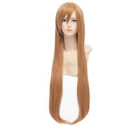 100cm Sword Art Online Yuki Asuna Yuuki Asuna Long Straight Braiding Hair Synthetic Cosplay Wig Halloween Costume Wigs For Women