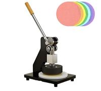 100cm2 Tessuto Sampling Cutter 1 Ton Forza per Tessile Tappeto di Pelle.Coltello a disco manuale per il taglio di esemplari circolari precisi in laboratori.Progettazione ergonomica durevole della cost