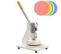100cm2 Tessuto Sampling Cutter 1 Ton Forza per Tessile Tappeto di Pelle.Coltello a disco manuale per il taglio di esemplari circolari precisi in laboratori.Progettazione ergonomica durevole della cost
