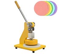 100cm2 Tessuto Sampling Cutter 1 Ton Forza per Tessile Tappeto di Pelle.Coltello a disco manuale per il taglio di esemplari circolari precisi in laboratori.Progettazione ergonomica durevole della cost