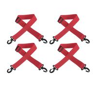100cmx3.8cm Cinghia Portasci 4pz Snowboard Scarpone Trasporto Cinghia Rosso