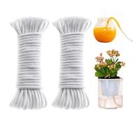 100feet cotone corda, per pot fai da te vacanza dispositivo sistema di irrigazione automatica per piante in vaso coperto African Violet Waterer trattamento cotone corda stringa di irrigazione a goccia